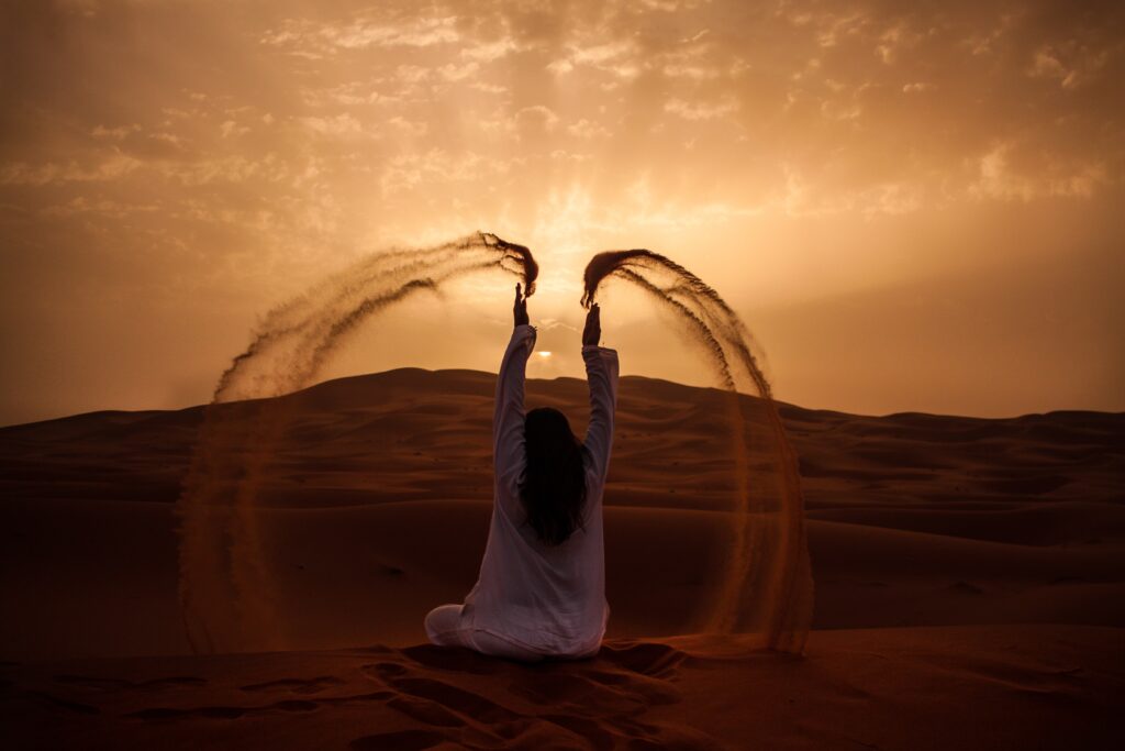 Sunset & camel ride